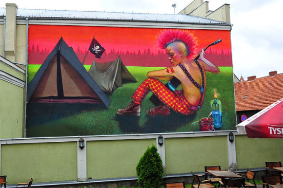 Natalia Rak街头壁画艺术作品