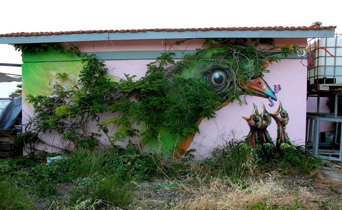 巧妙与自然互动的15个街头艺术作品