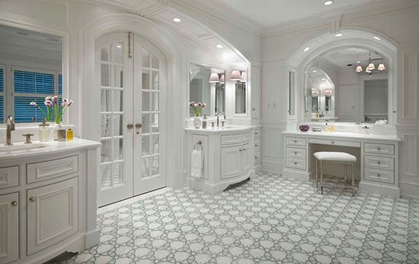 44个漂亮的白色卫生间设计