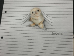 Iantha Naicker手绘作品:线条中的可爱小动物