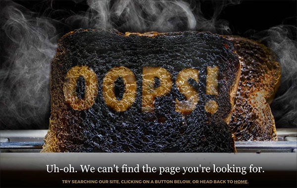 50个创意404错误页面设计