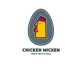 标志设计元素运用实例：鸡(三)