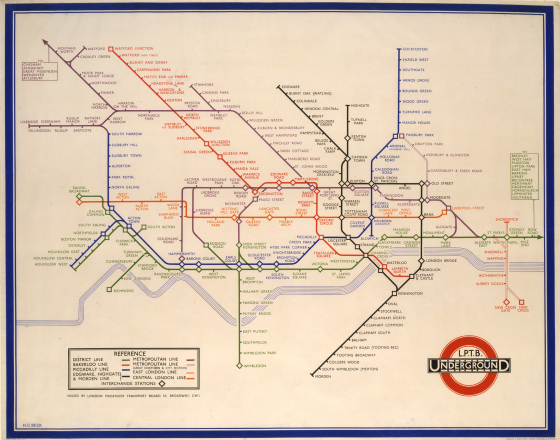 Harry Beck 伦敦地铁图背后的天才设计师