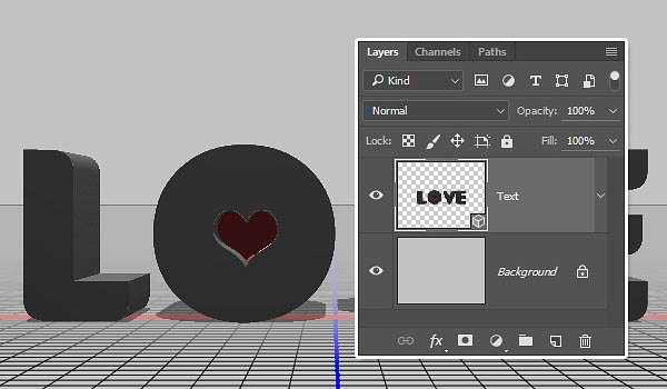 利用3D工具制作细腻的浮雕花纹立体字