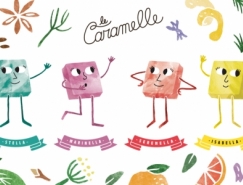 Sabadì — Le Caramelle插畫風格糖果包裝設計