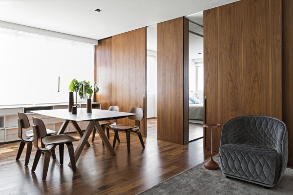 圣保罗简约而精致的360度公寓装修设计