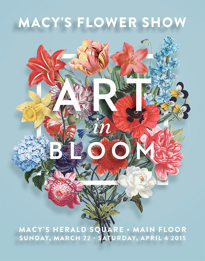 50款漂亮的花卉艺术字体设计