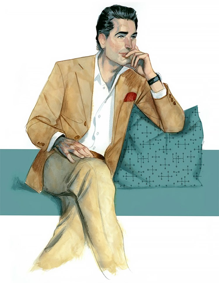 Fernando Vicente时尚男性人物插画设计