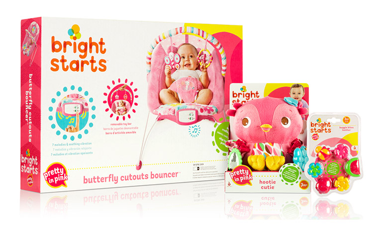 婴儿用品品牌Bright Star和Baby Einstein包装与logo更新