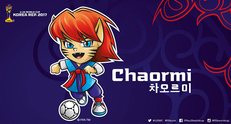 韩国2017年U20世界杯吉祥物“Chaormi”发布