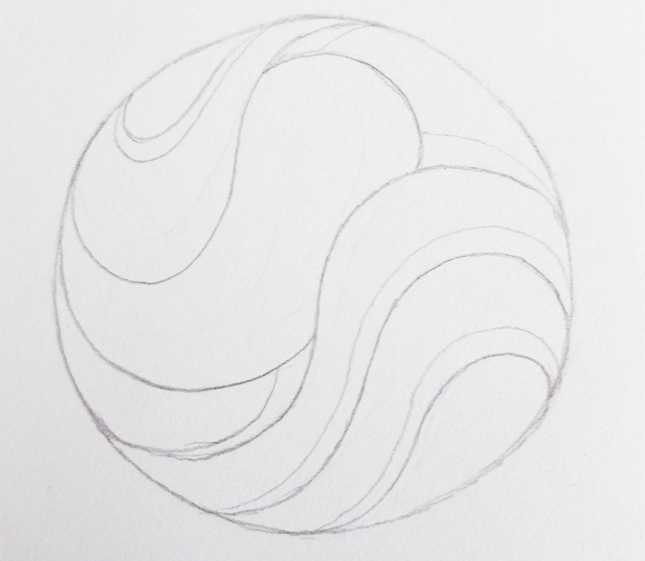 新立体主义：绘制一个抽象立体感太极球