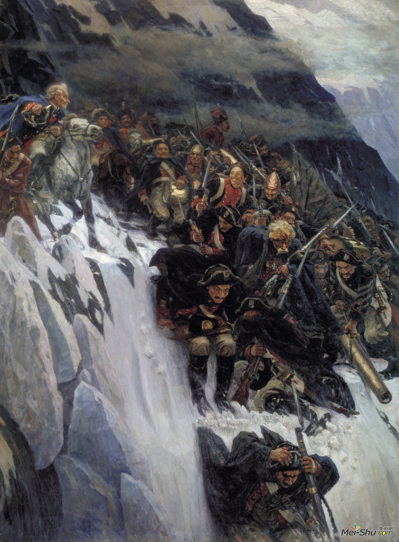 蘇裏柯夫Vasily Surikov作品 葉爾馬克征服西伯利亞