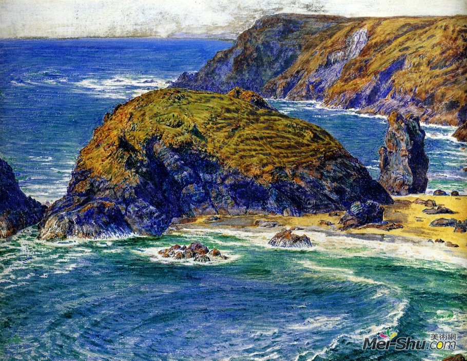威廉·霍爾曼·亨特William Holman Hunt作品 Aspargus Island