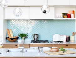 9個超棒的廚房幾何形瓷磚鋪貼