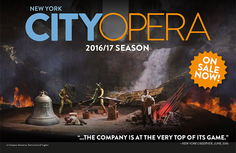 纽约城市歌剧院（New York City Opera）启用新LOGO