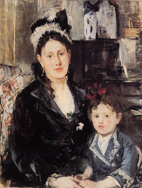 法國印象派著名女畫家 Berthe Morisot 油畫作品