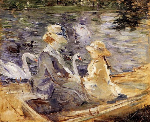 法國印象派著名女畫家 Berthe Morisot 油畫作品