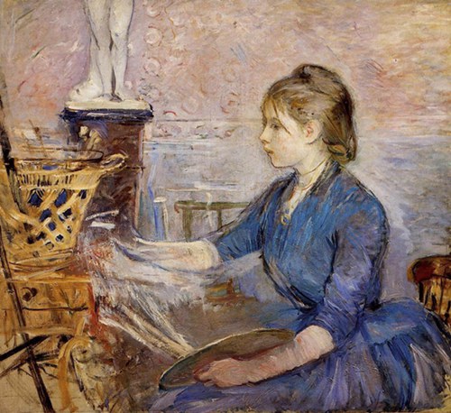 法國印象派著名女畫家 Berthe Morisot 油畫作品