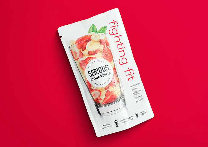 SER!OUS Smoothies水果沙冰包装设计