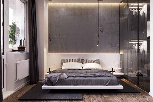 42个安静放松的灰色系卧室设计