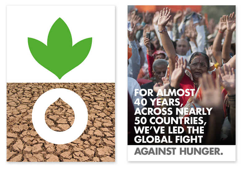 全球反饑餓行動組織（Action Against Hunger）全新的形象LOGO
