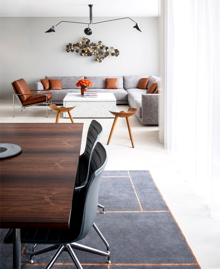 哥本哈根精致的极简风格公寓设计