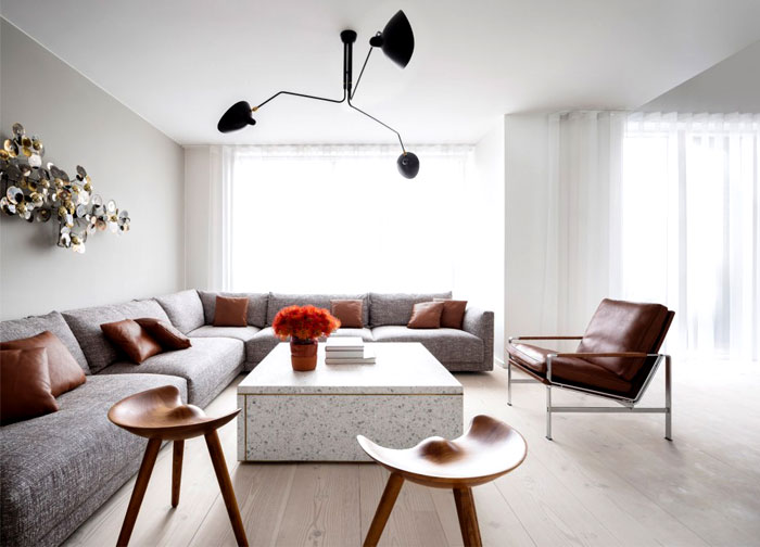 哥本哈根精致的极简风格公寓设计