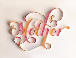 Sabeena Karnik漂亮的紙藝字體設計欣賞