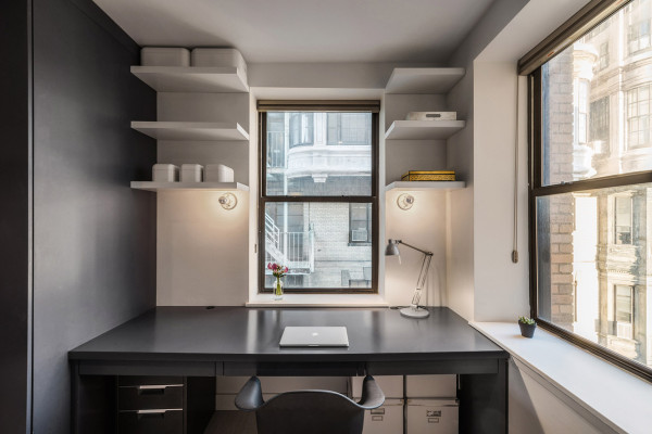 纽约曼哈顿75平米酷黑现代风格公寓设计