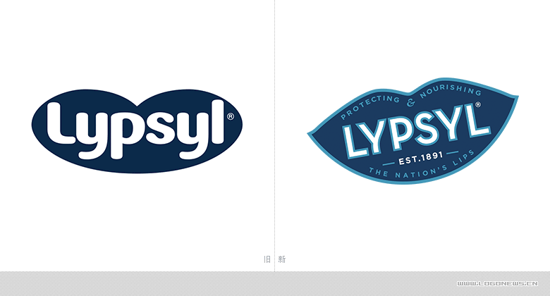 瑞典唇部护理品牌Lypsyl更换新LOGO