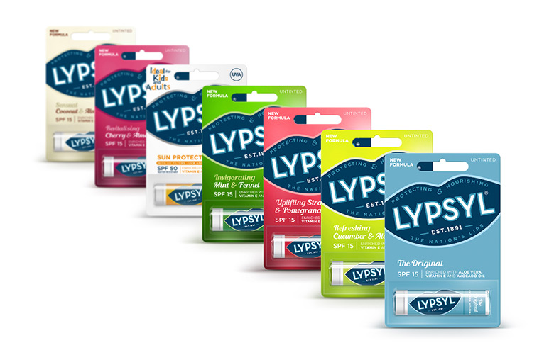 瑞典唇部护理品牌Lypsyl更换新LOGO