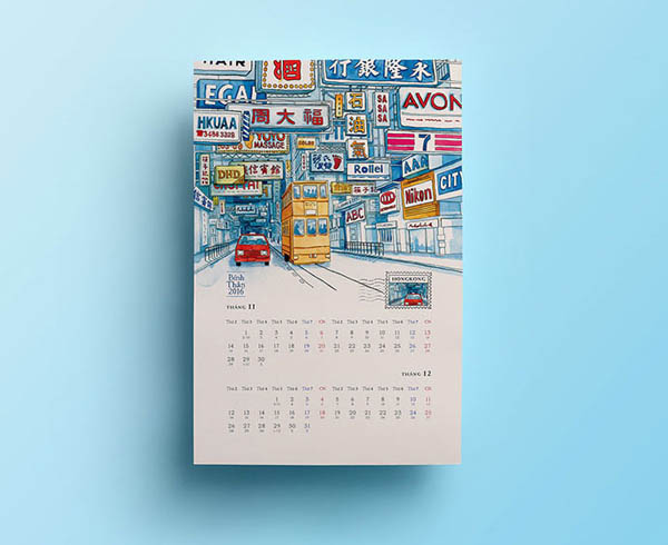 40个国外2017创意日历设计