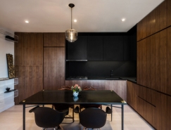紐約曼哈頓75平米酷黑現代風格公寓設計