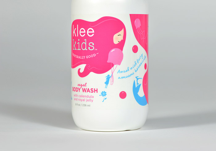 Klee儿童沐浴露和护理用品包装设计