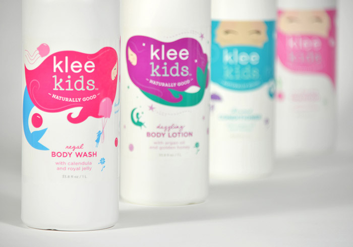 Klee儿童沐浴露和护理用品包装设计