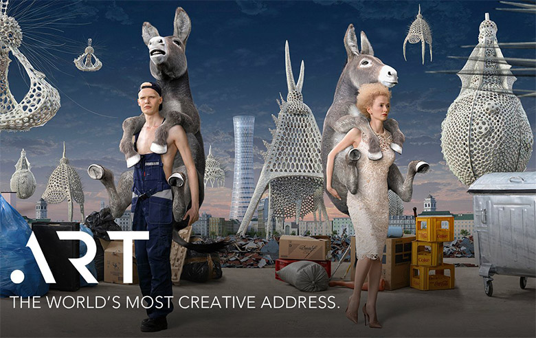 Interbrand为艺术界的顶级域名.ART设计全新的品牌形象