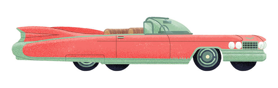 Studio MUTI:经典汽车的时尚插画欣赏