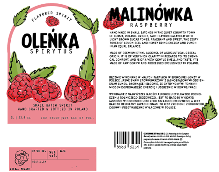 OLENKA手绘风格果汁包装设计