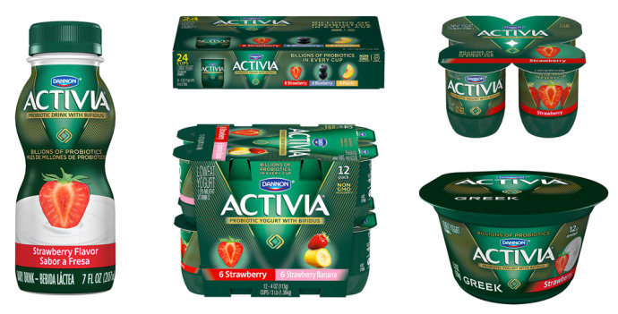 达能Danone Activia酸奶品牌形象和包装升级
