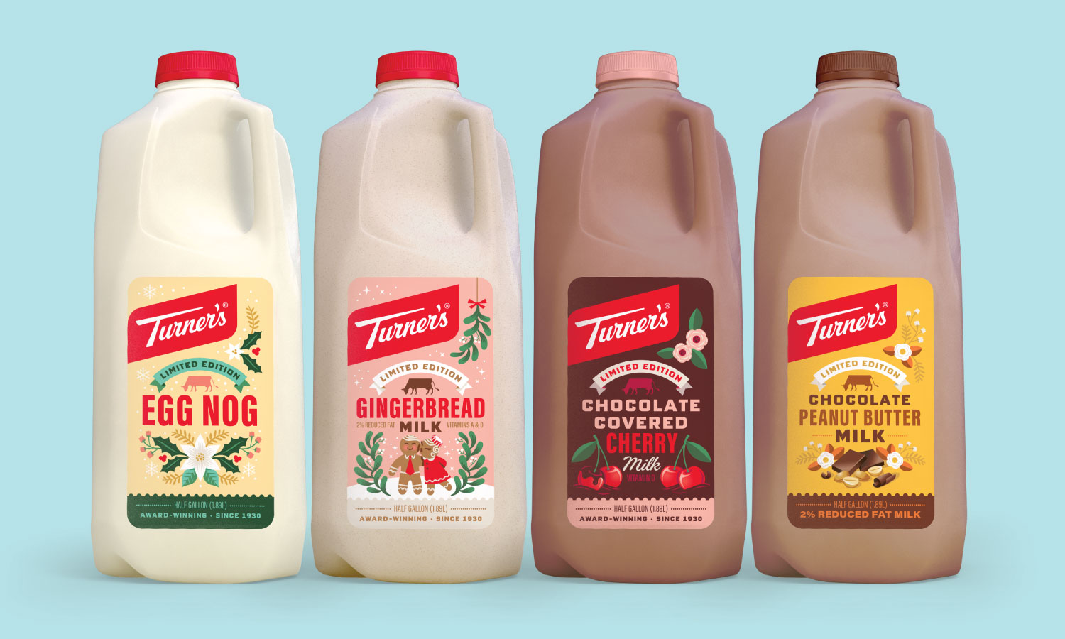 Turner's牛奶包装设计