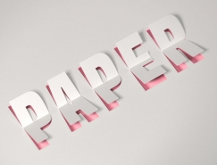 利用3D工具製作逼真的折疊紙張字