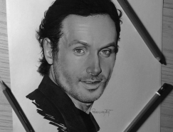 Pedro Lopes漂亮的好萊塢明星彩色鉛筆肖像畫