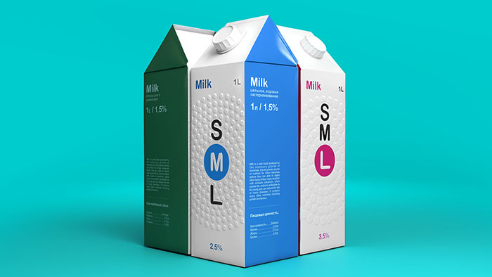 SML牛奶包装设计
