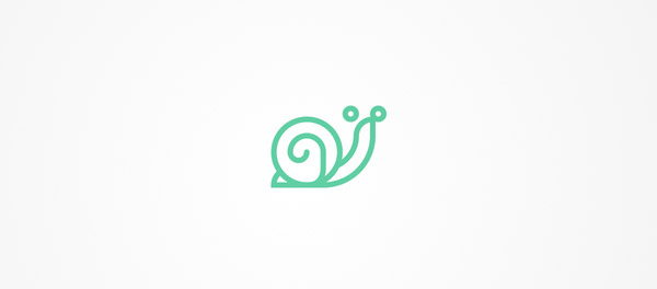 标志设计元素应用实例：蜗牛
