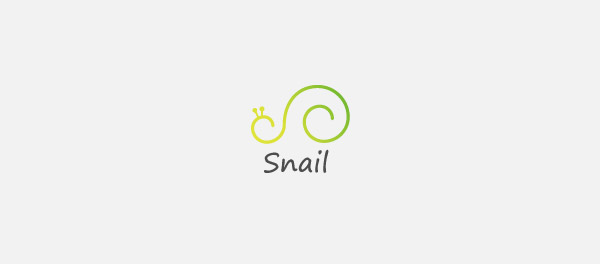 标志设计元素应用实例：蜗牛