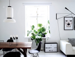 赫爾辛基幹淨、純白的極簡風格公寓設計