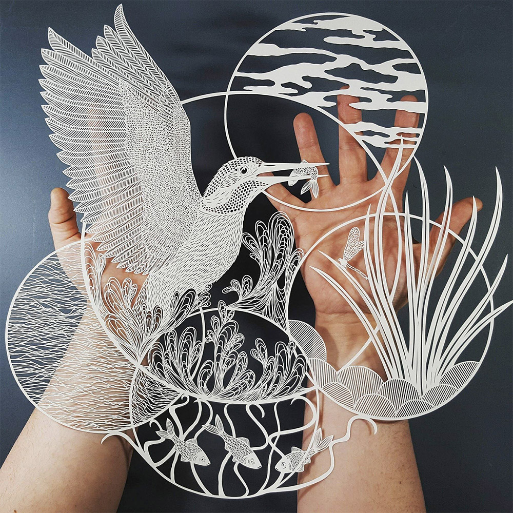 Pippa Dyrlaga创意的剪纸艺术作品