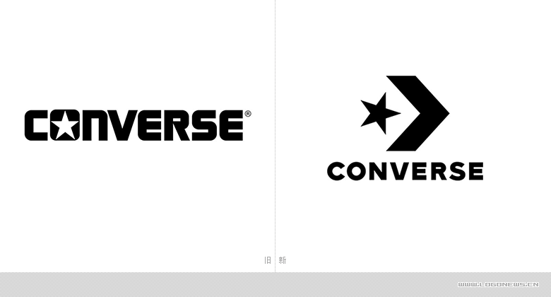 知名运动鞋品牌 匡威（Converse）品牌升级，更换新LOGO