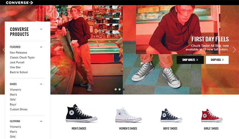 知名运动鞋品牌 匡威（Converse）品牌升级，更换新LOGO