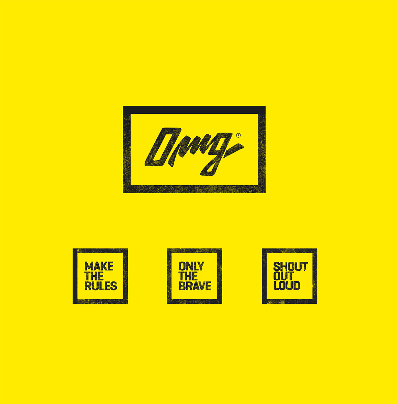 服装品牌OMG视觉形象设计